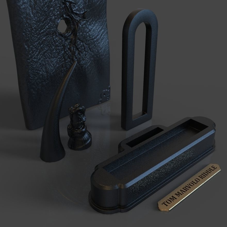 Tom Riddle Diary and The Basilisk Fang - Harry Potter 3D print model_13