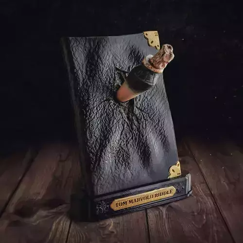 Tom Riddle Diary and The Basilisk Fang - Harry Potter 3D print model