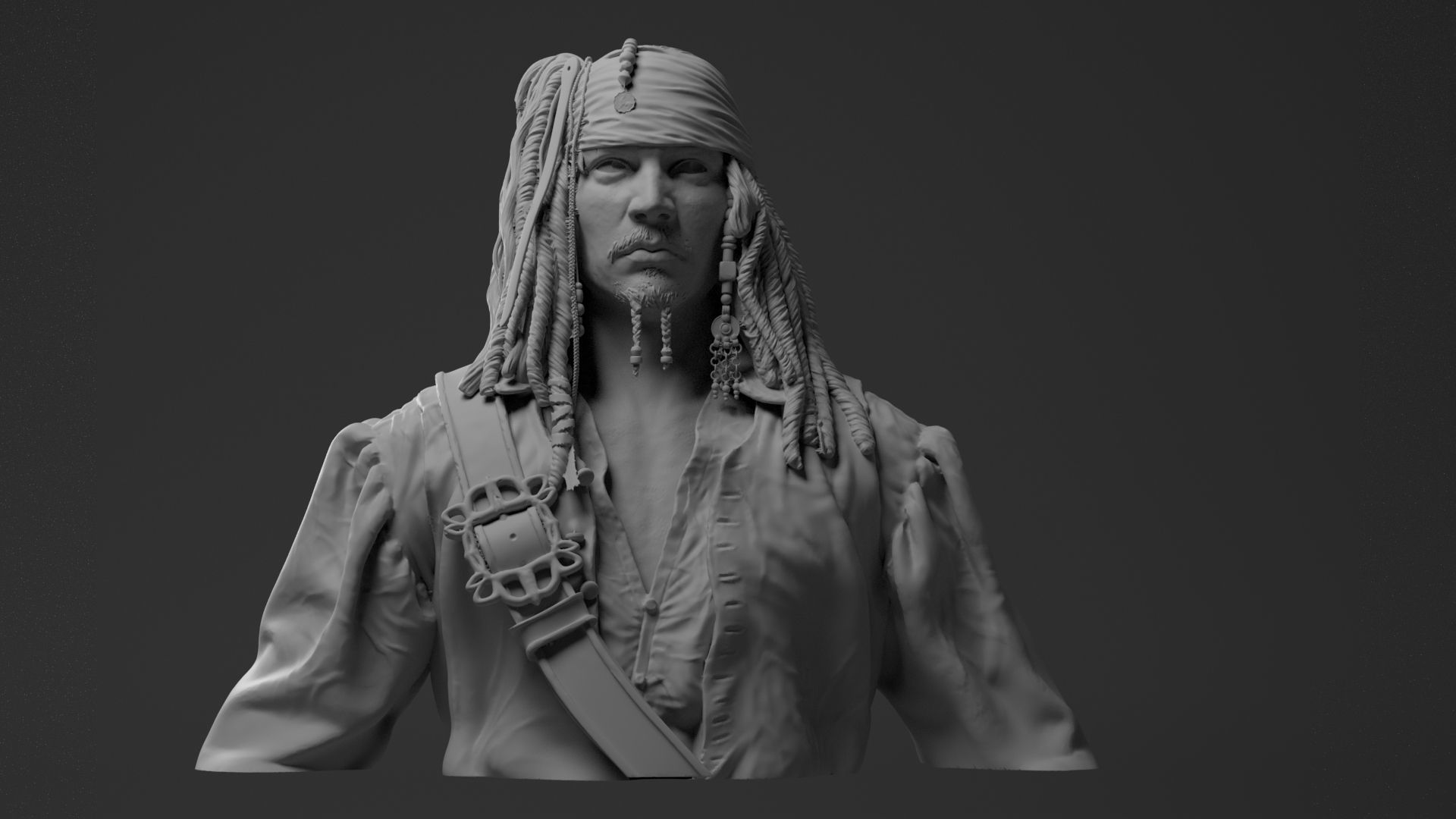 Jack Sparrow 3D print model_6