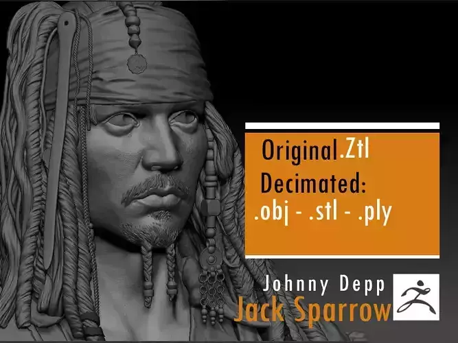 Jack Sparrow 3D print model
