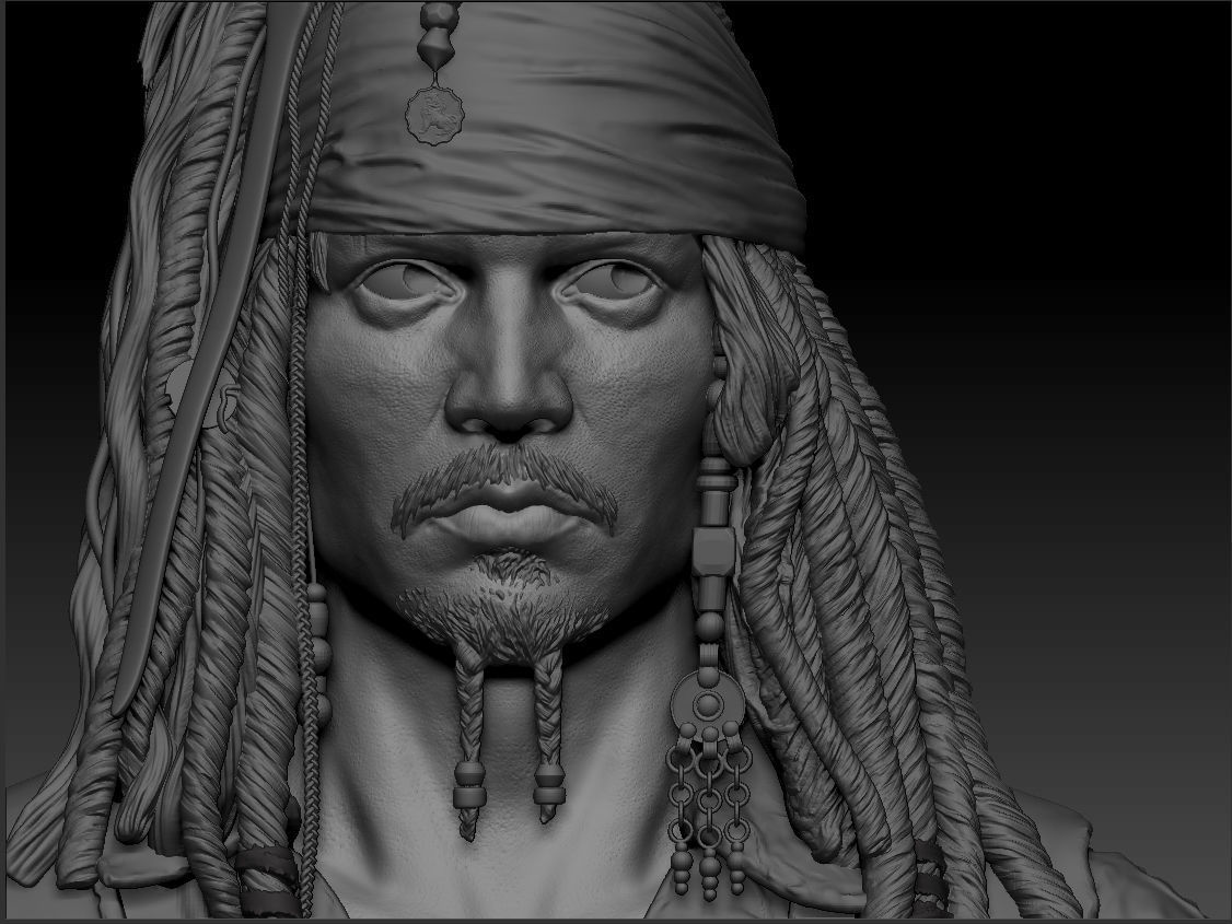 Jack Sparrow 3D print model_3
