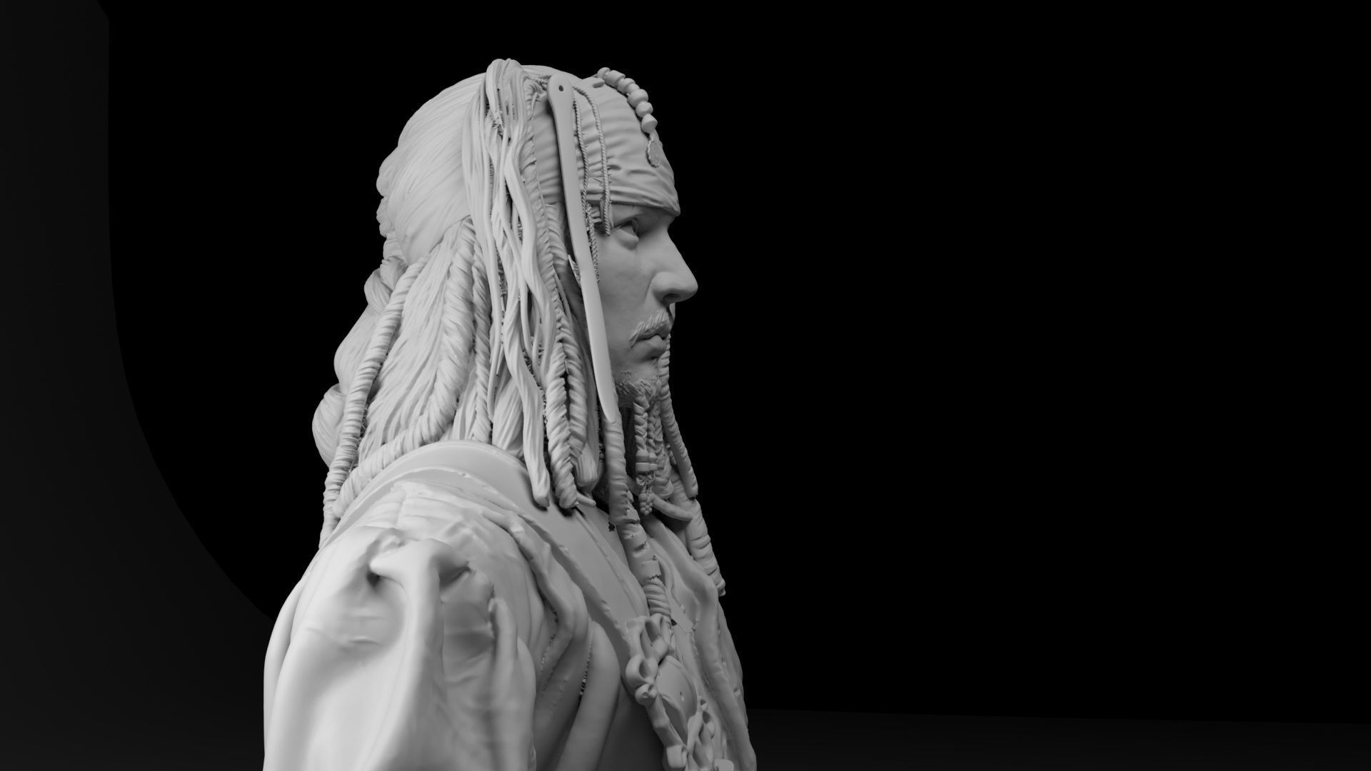 Jack Sparrow 3D print model_2