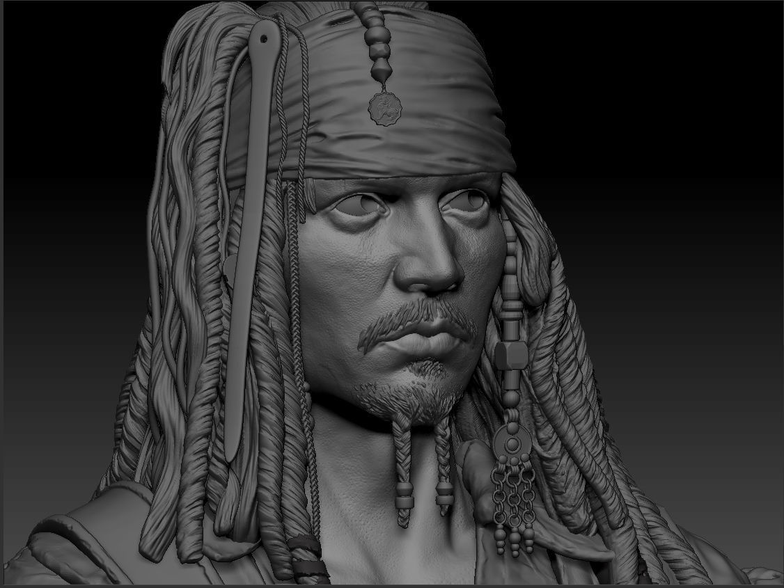 Jack Sparrow 3D print model_11