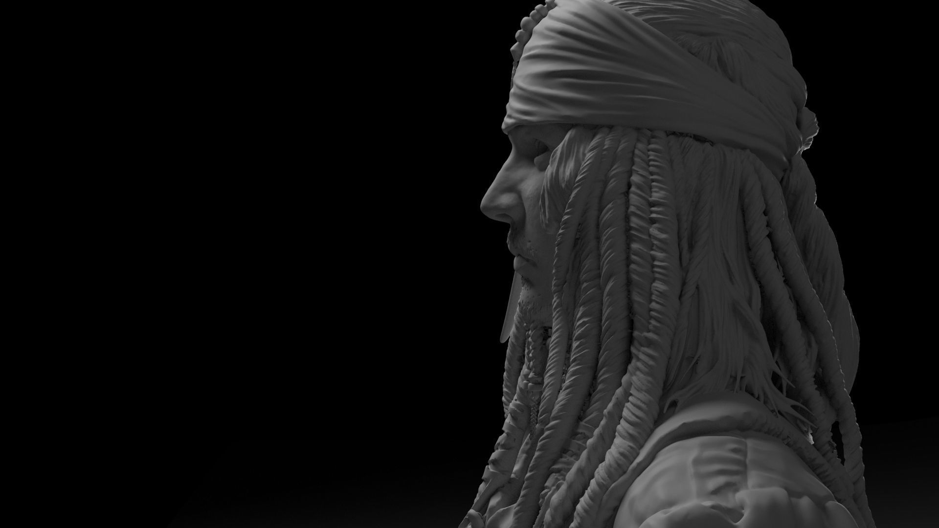 Jack Sparrow 3D print model_9