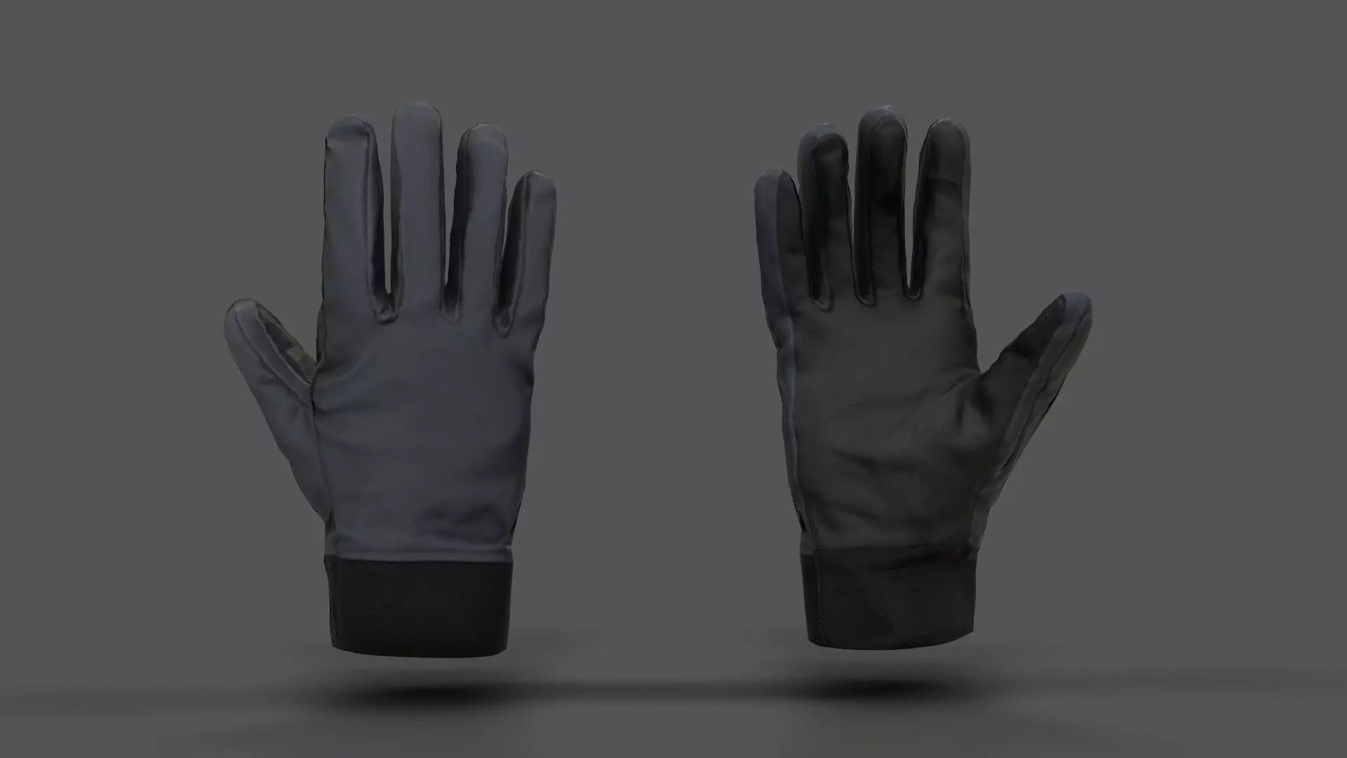 VR Hands - Winter Gloves Low-poly 3D model