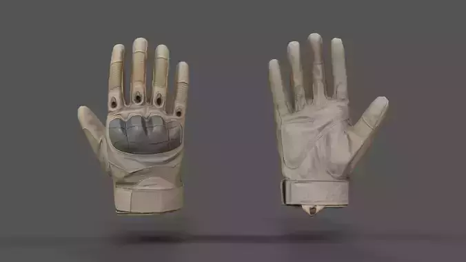 VR Hands - Combat Glove Low-poly 3D model