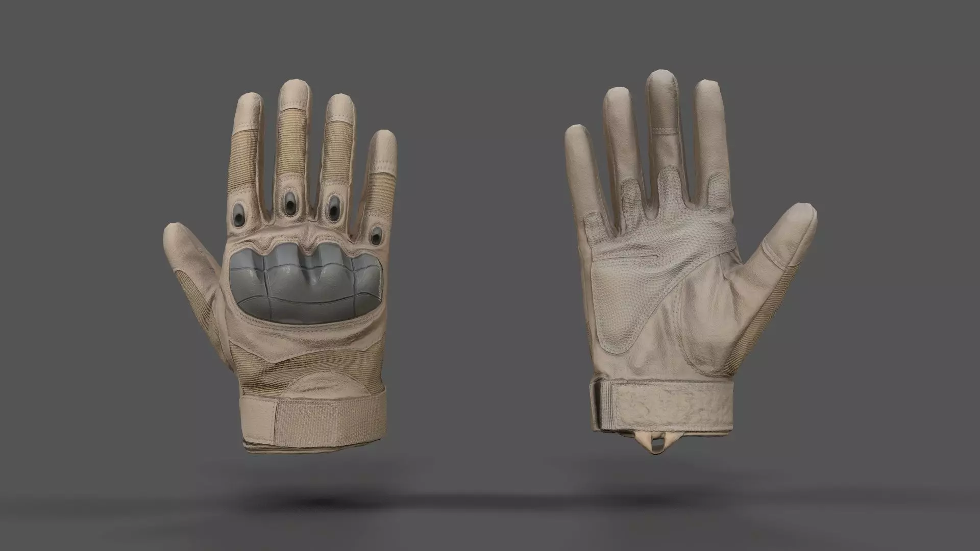 VR Hands - Combat Glove Low-poly 3D model_0