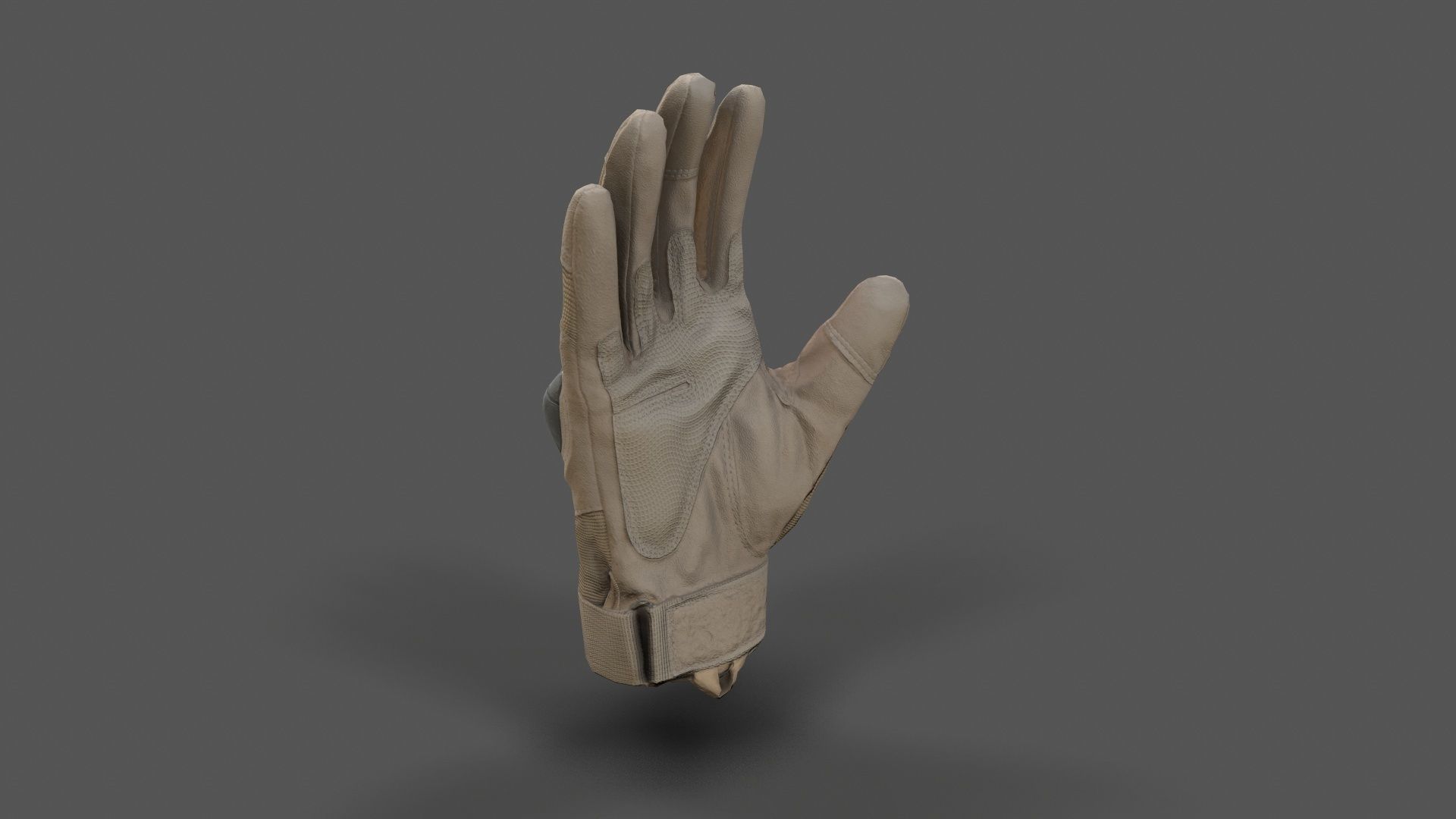 VR Hands - Combat Glove Low-poly 3D model_3
