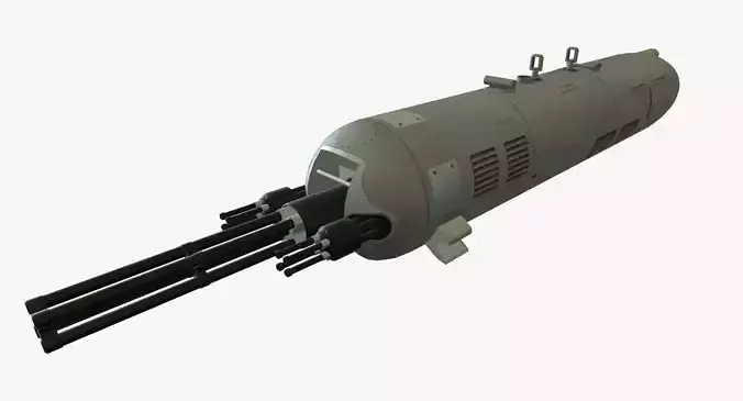 Gun Pod GUV-8700 Low-poly 3D model