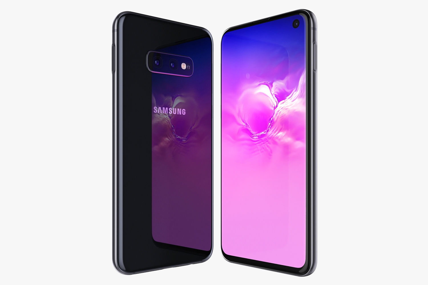 Samsung Galaxy S10E Prism Black 3D model_3