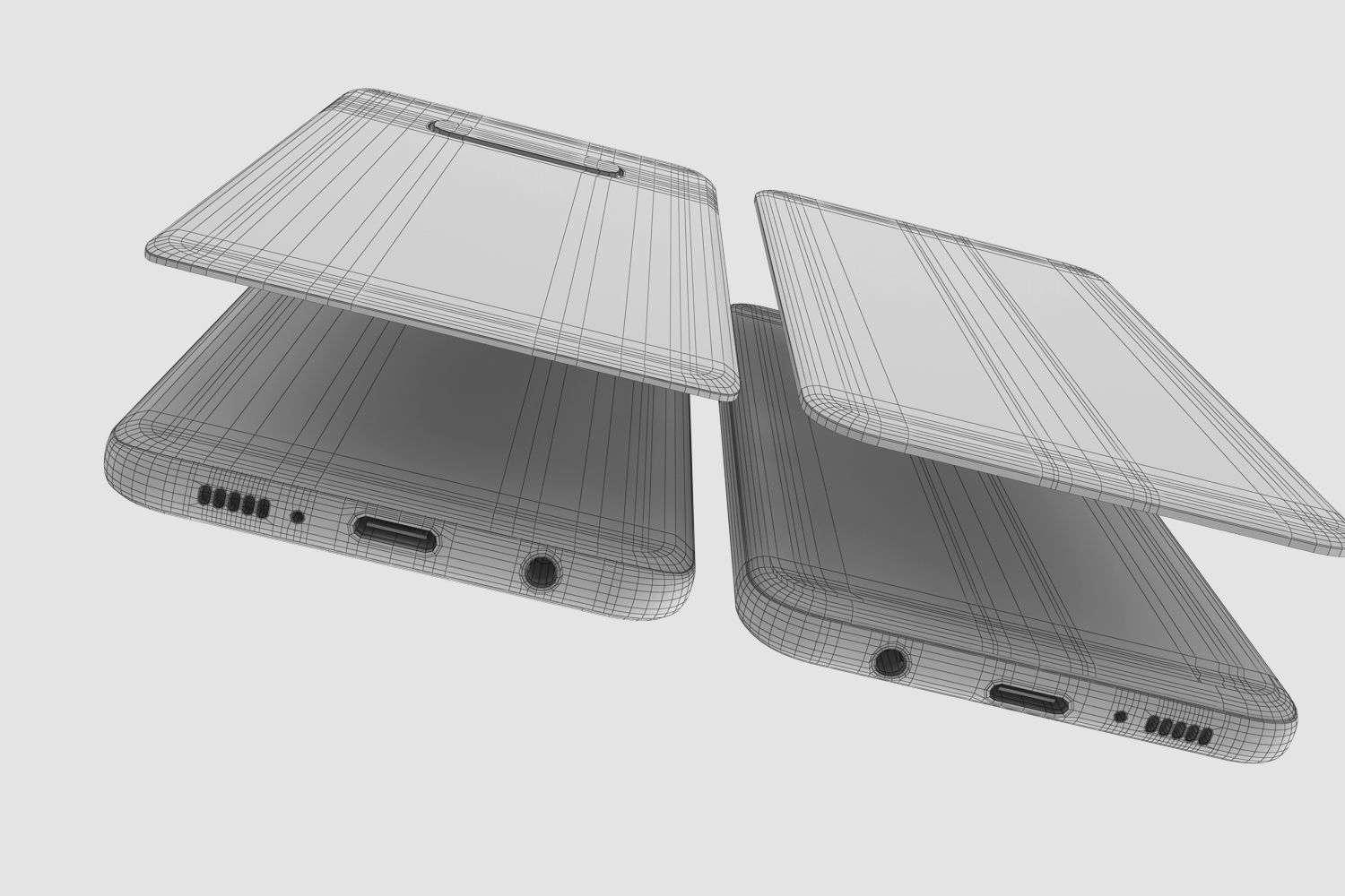 Samsung Galaxy S10E Prism Black 3D model_15