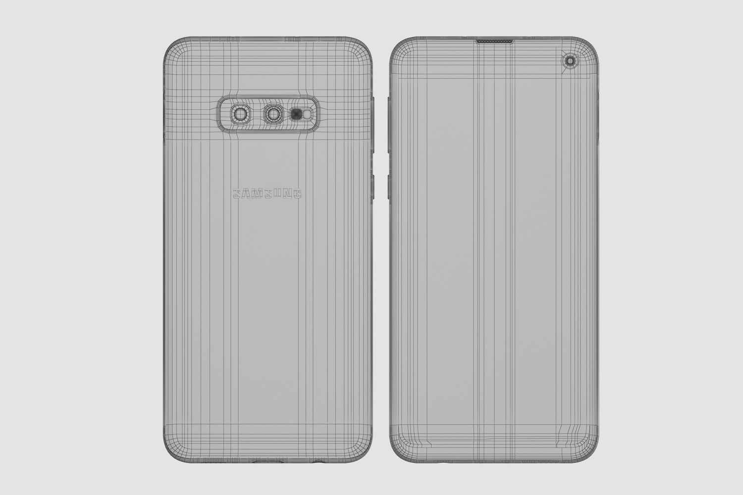 Samsung Galaxy S10E Prism Black 3D model_13