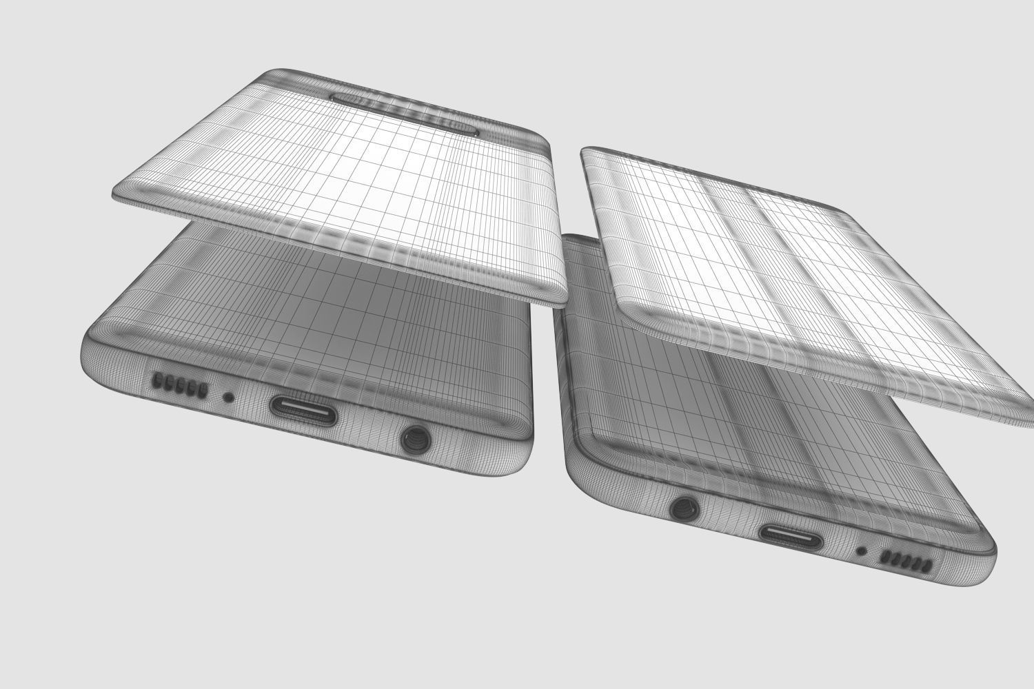 Samsung Galaxy S10E Prism Black 3D model_16