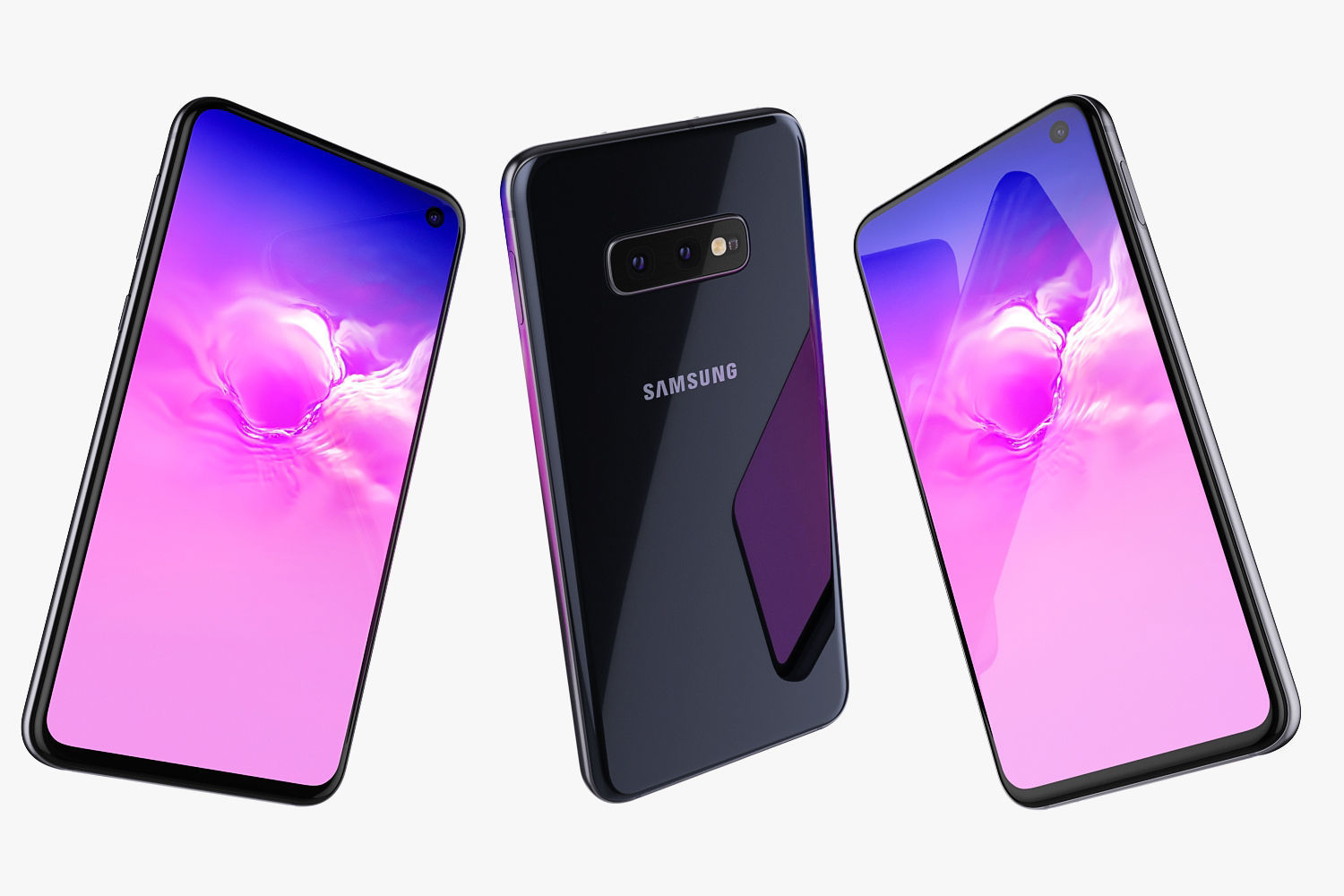 Samsung Galaxy S10E Prism Black 3D model_4