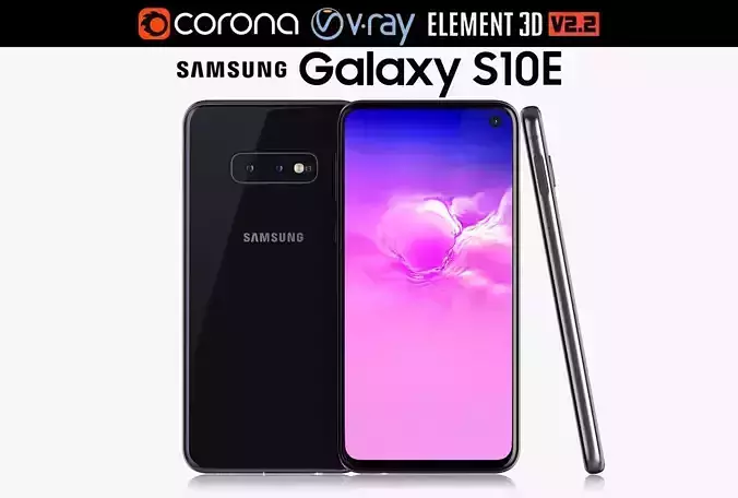 Samsung Galaxy S10E Prism Black 3D model