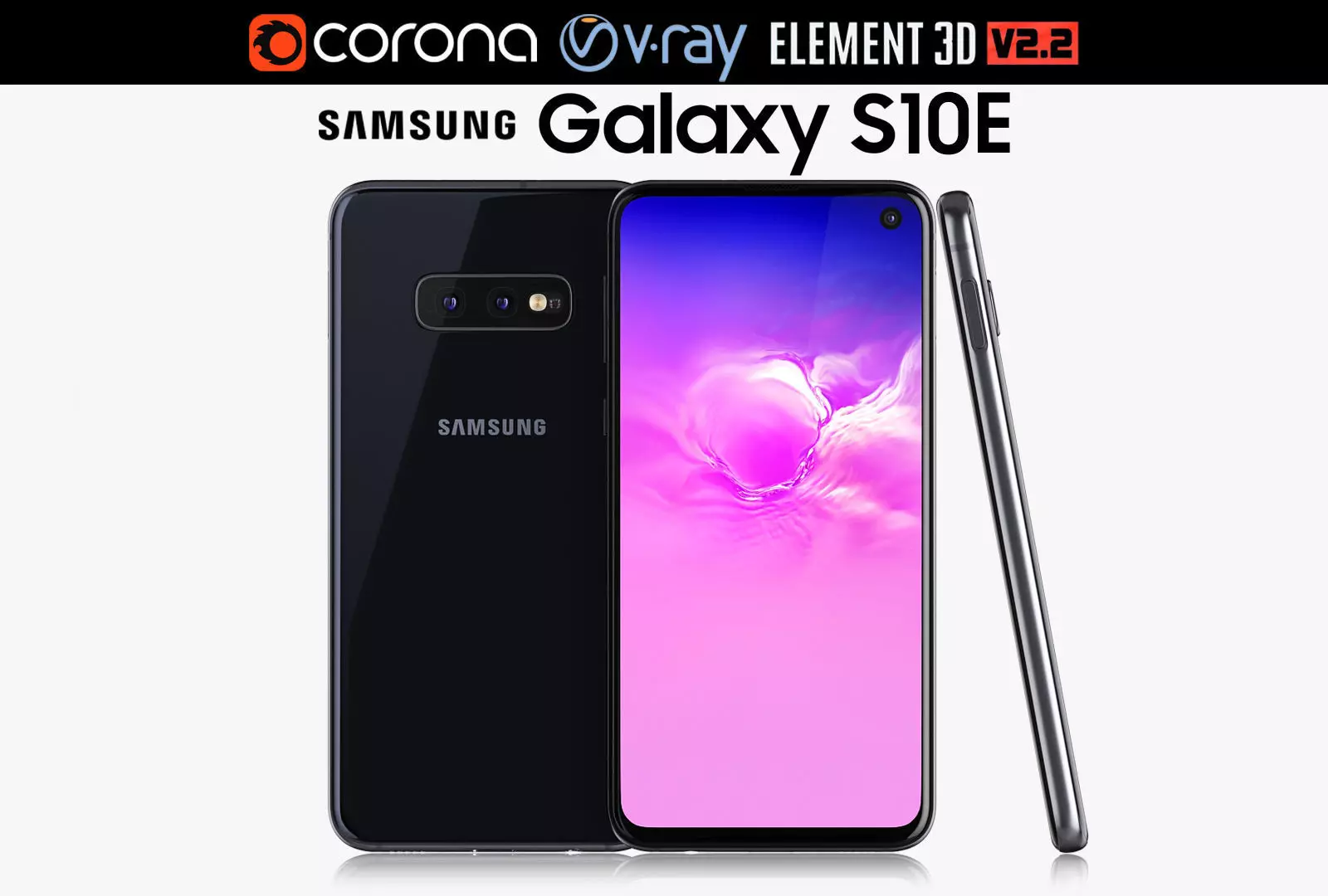 Samsung Galaxy S10E Prism Black 3D model_0