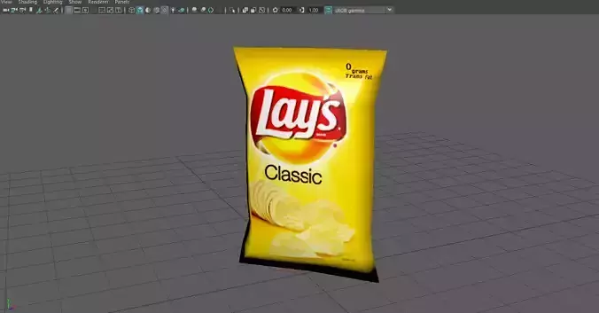 Potato chips bag