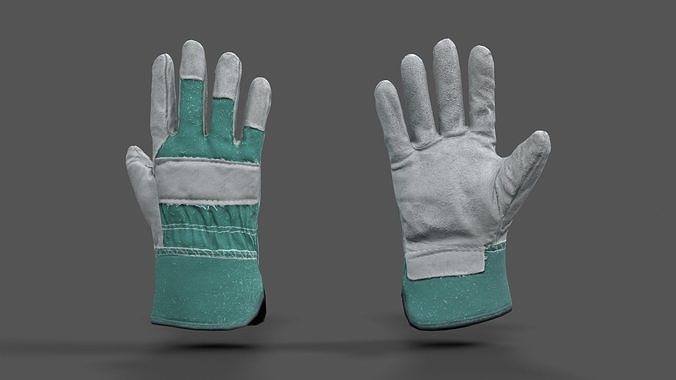 VR Hands - Garden Glove Low-poly 3D model