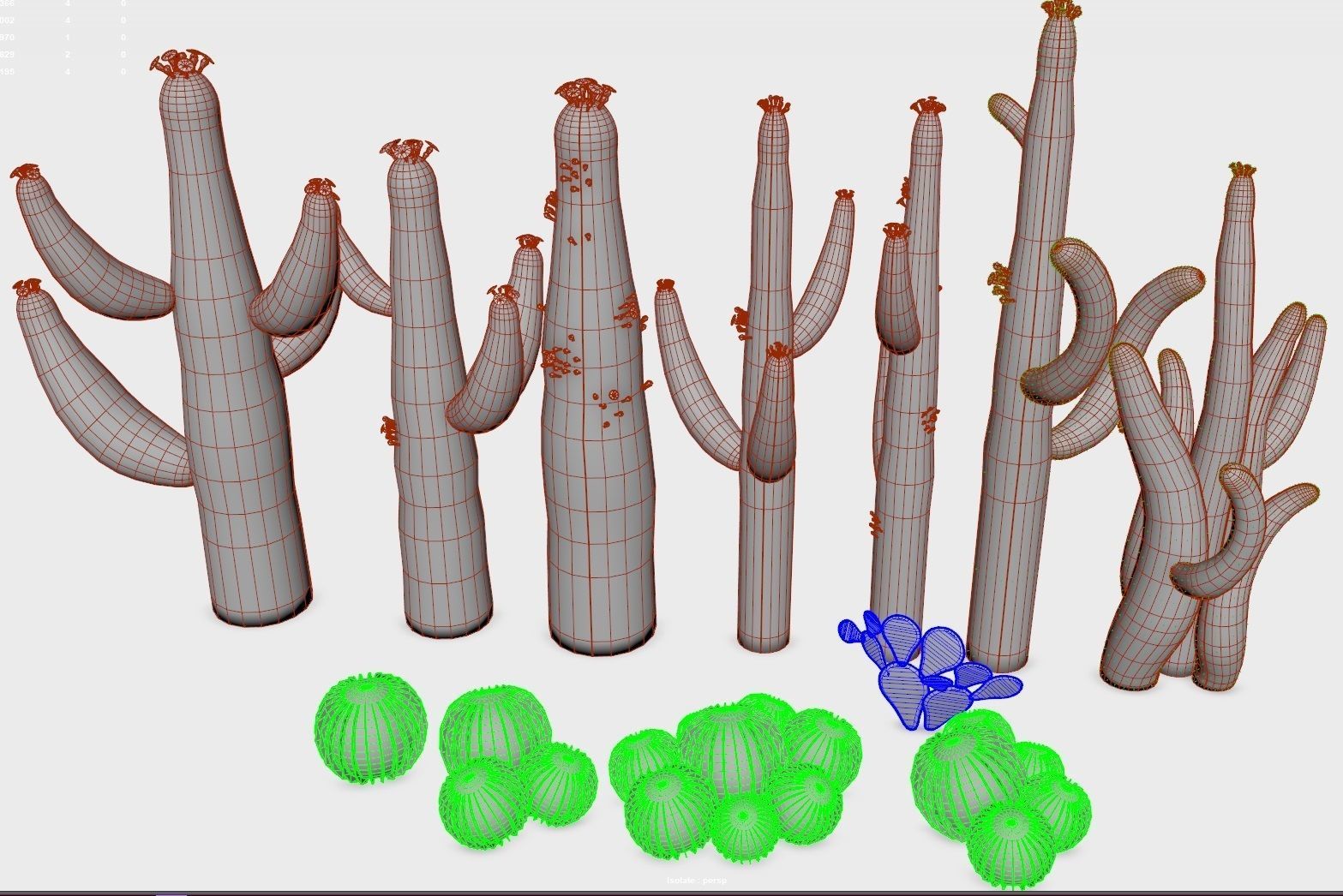 cactus - Game Ready - VR AR Low-poly 3D model_14