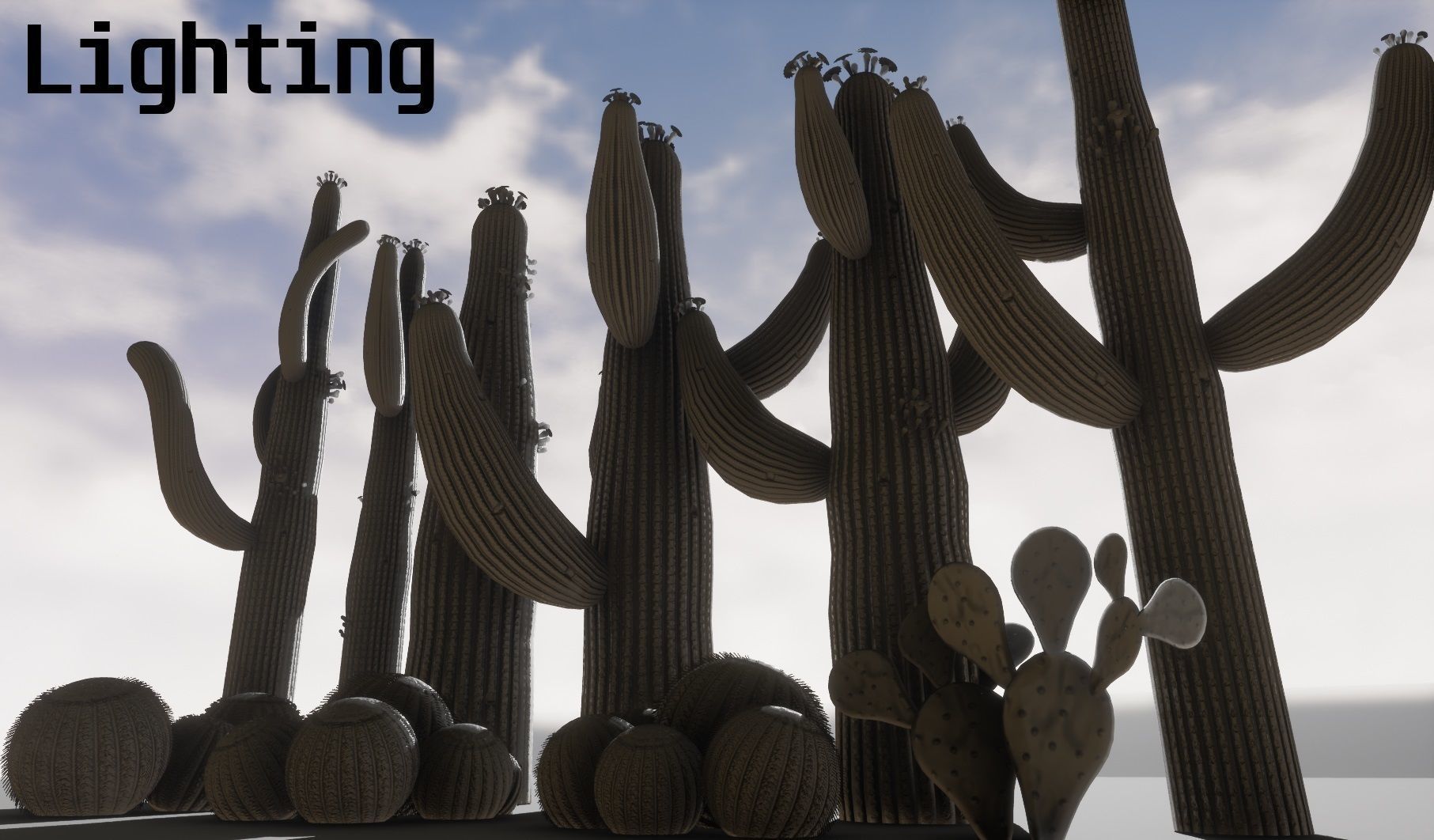 cactus - Game Ready - VR AR Low-poly 3D model_11