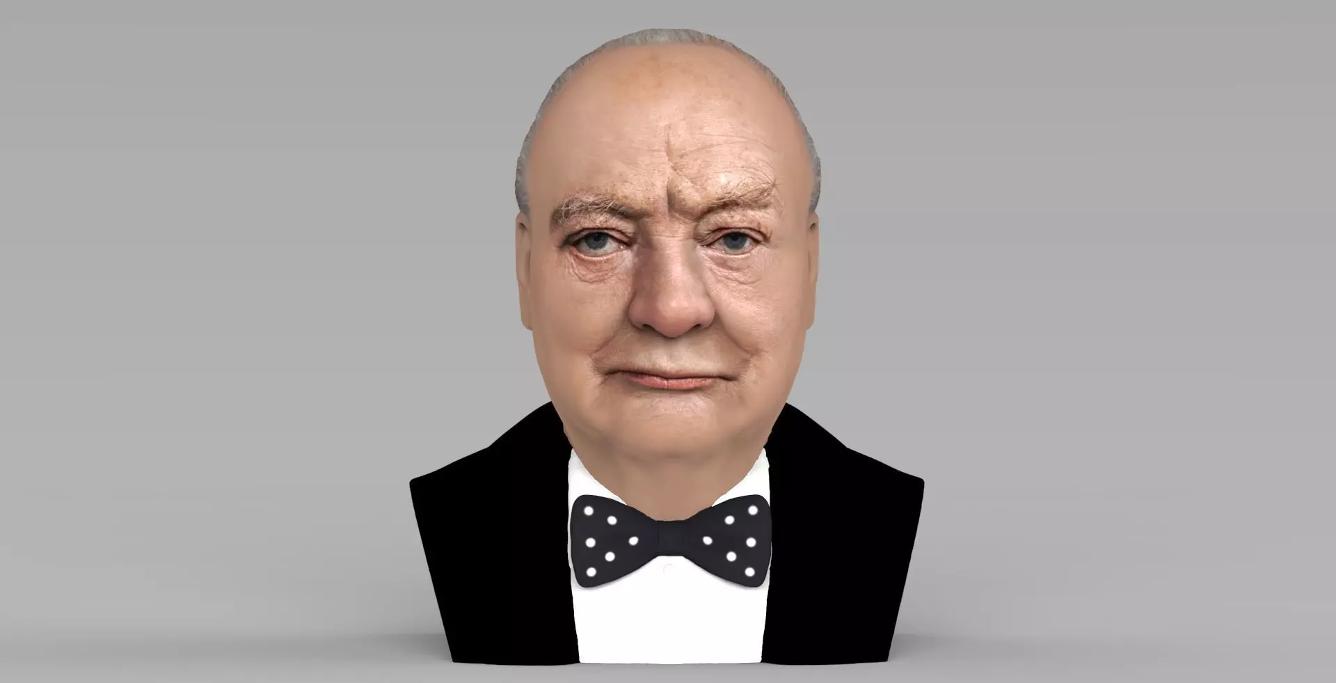 Winston Churchill bust ready for full color 3D printing 3D print model