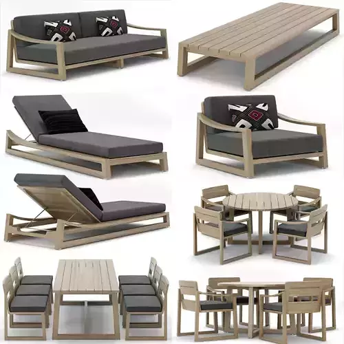 RH Outdoor Sebastian collection 3D model