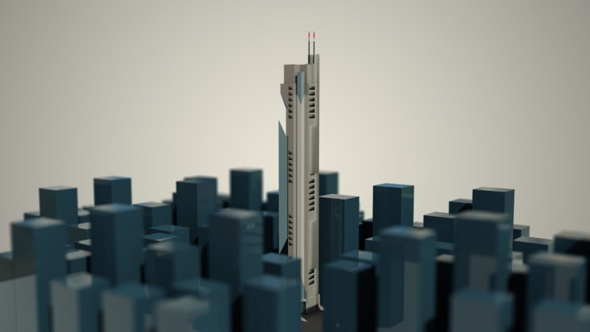 Iso Tower02 Low-poly 3D model_4