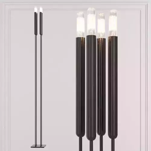 Restoration Hardware QUENOUILLES FLOOR LAMP Black