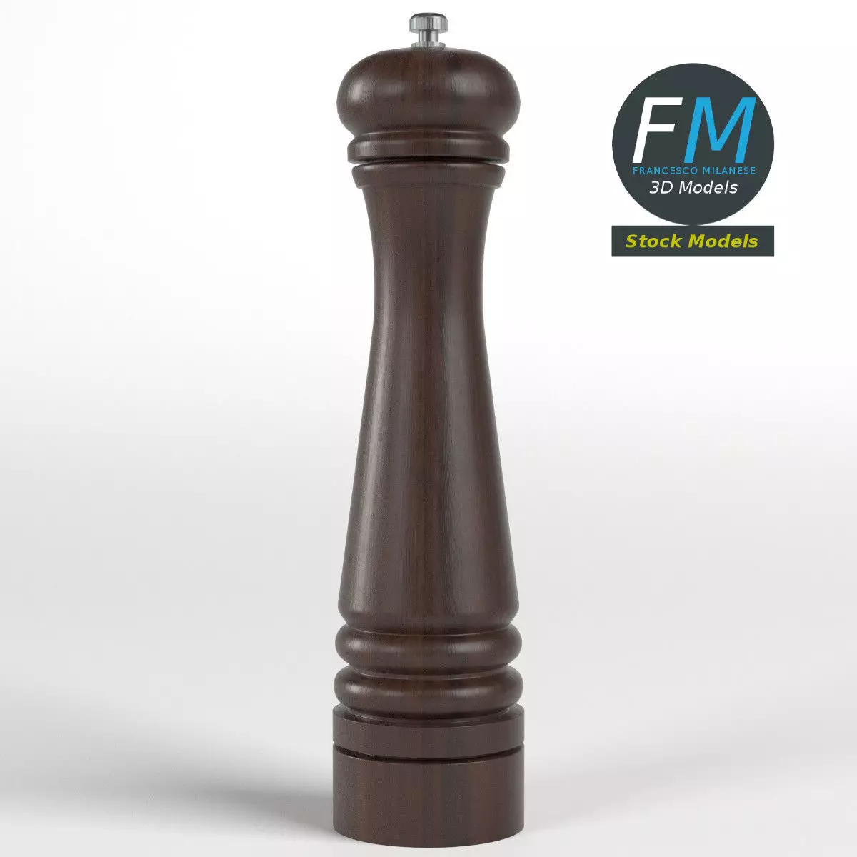 Pepper mill 3D model_0