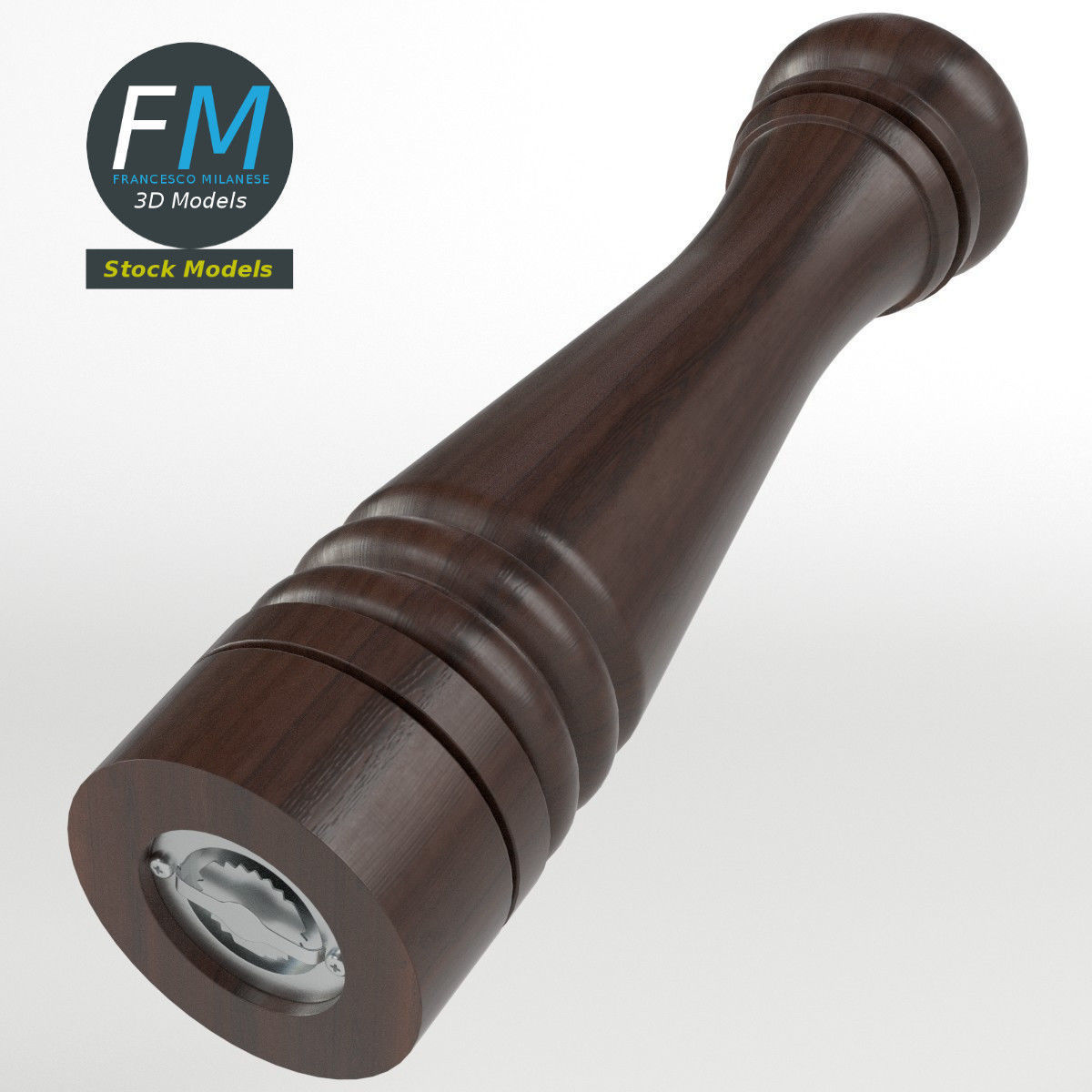 Pepper mill 3D model_3