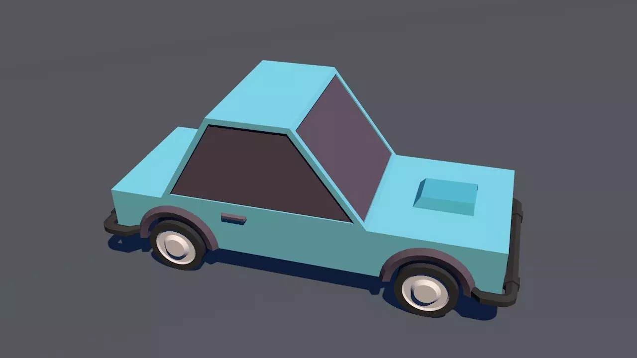 mini car 3D model_0