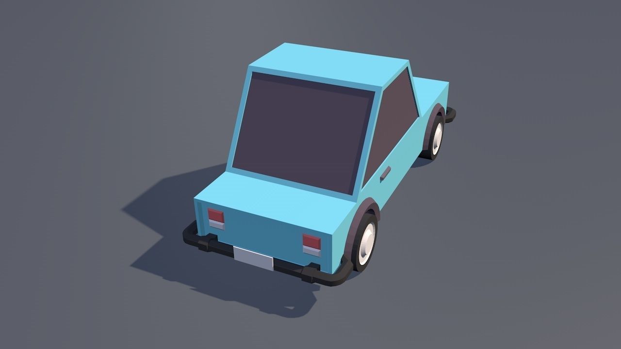mini car 3D model_1