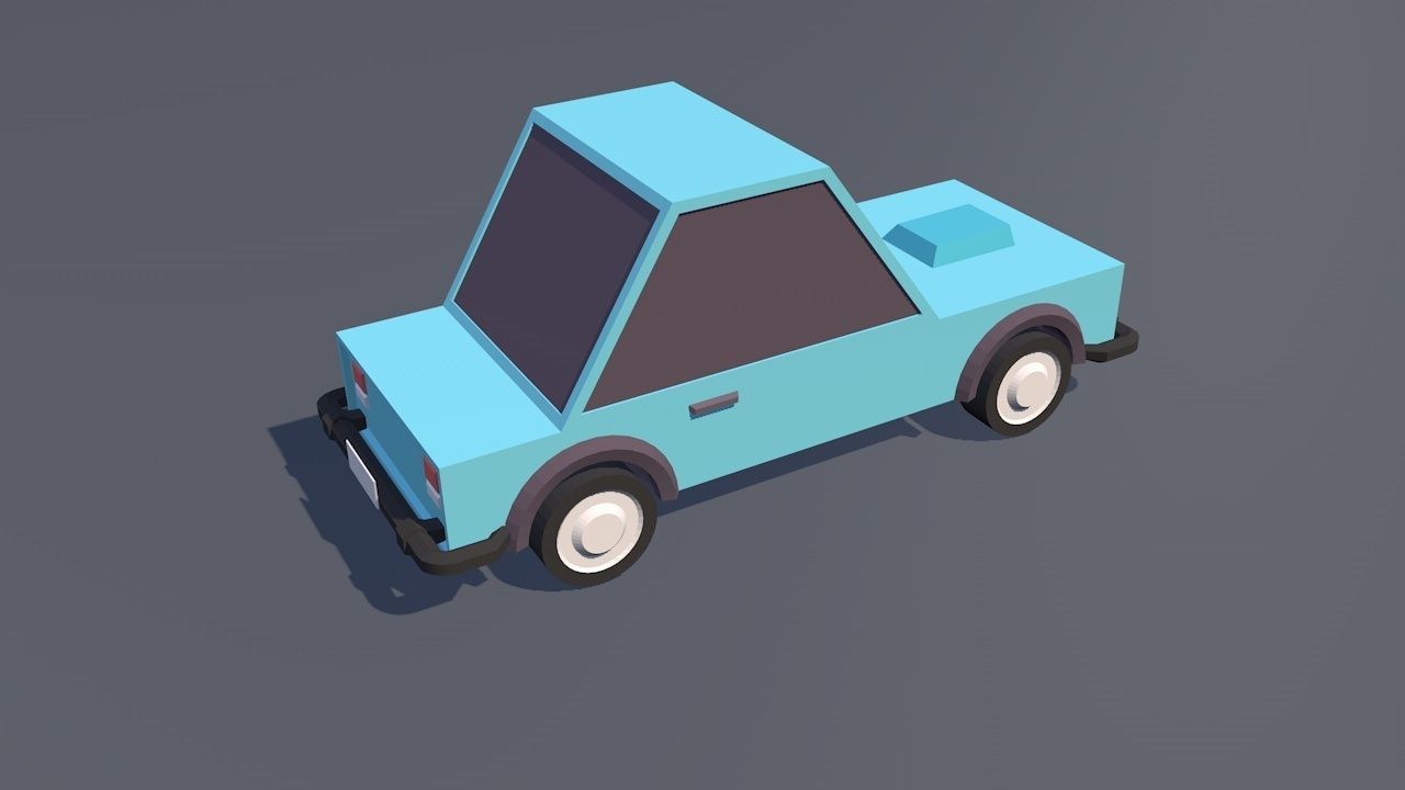 mini car 3D model_2