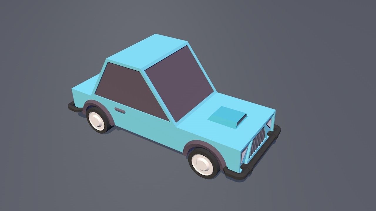 mini car 3D model_3
