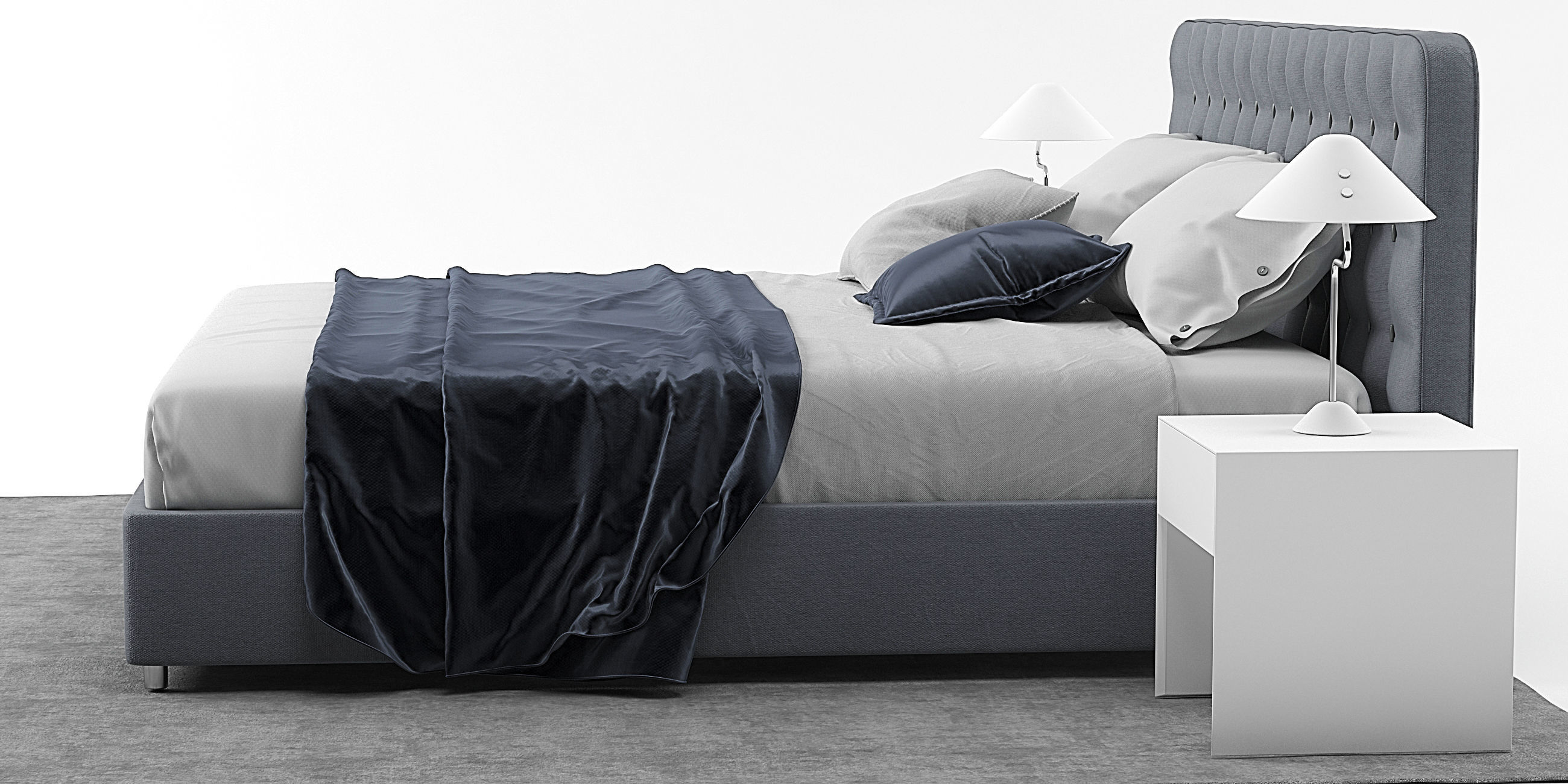 Dedalo bed by Desiree 3D model_5