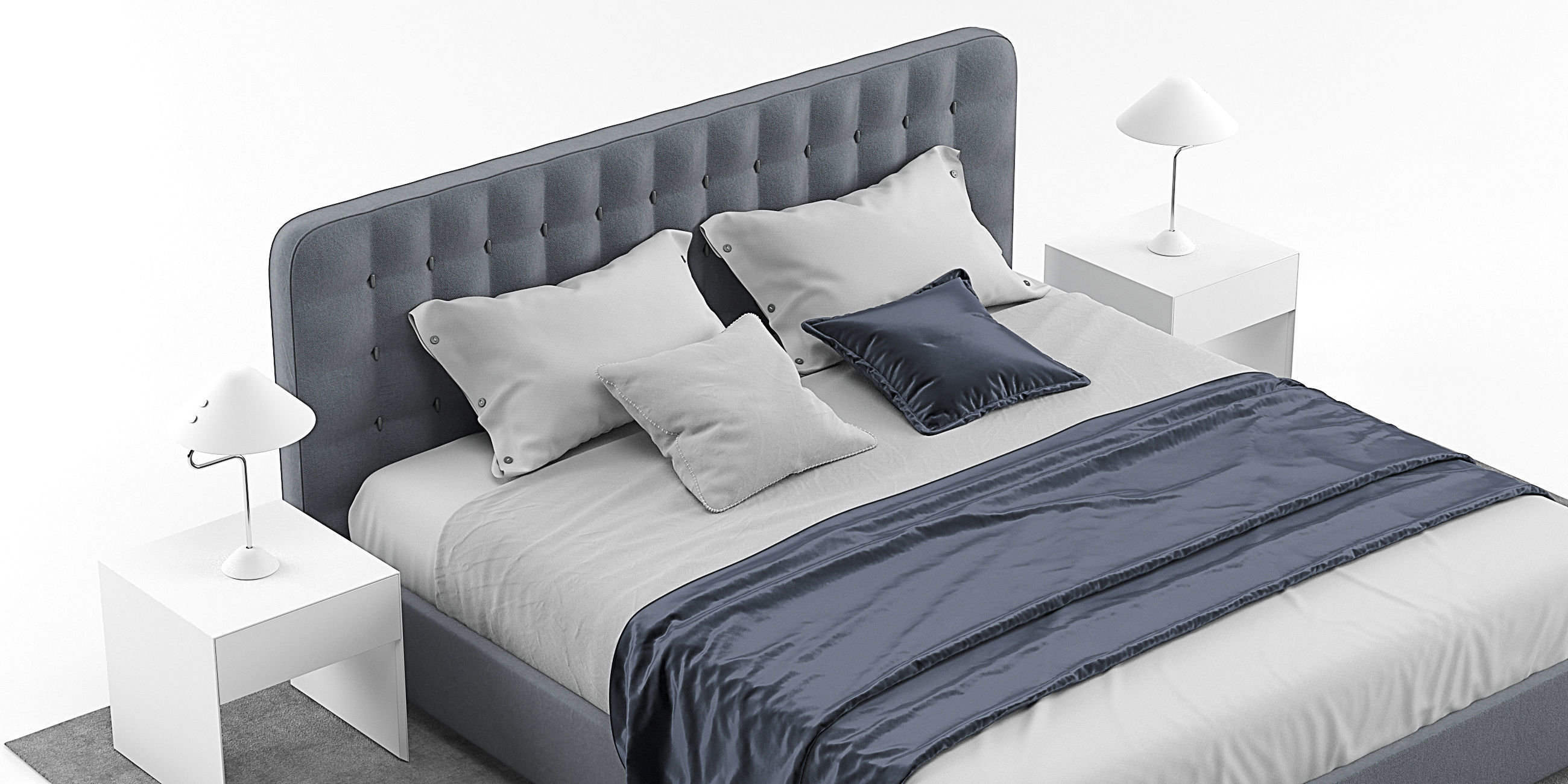 Dedalo bed by Desiree 3D model_1