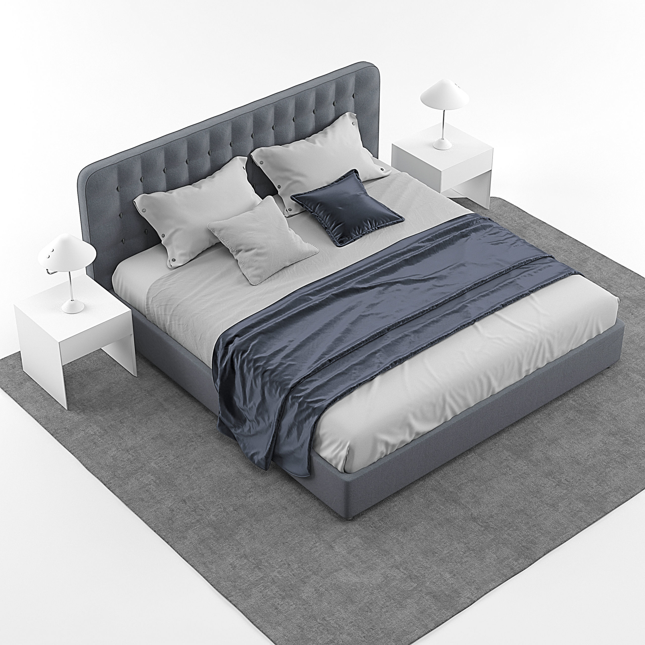 Dedalo bed by Desiree 3D model_3