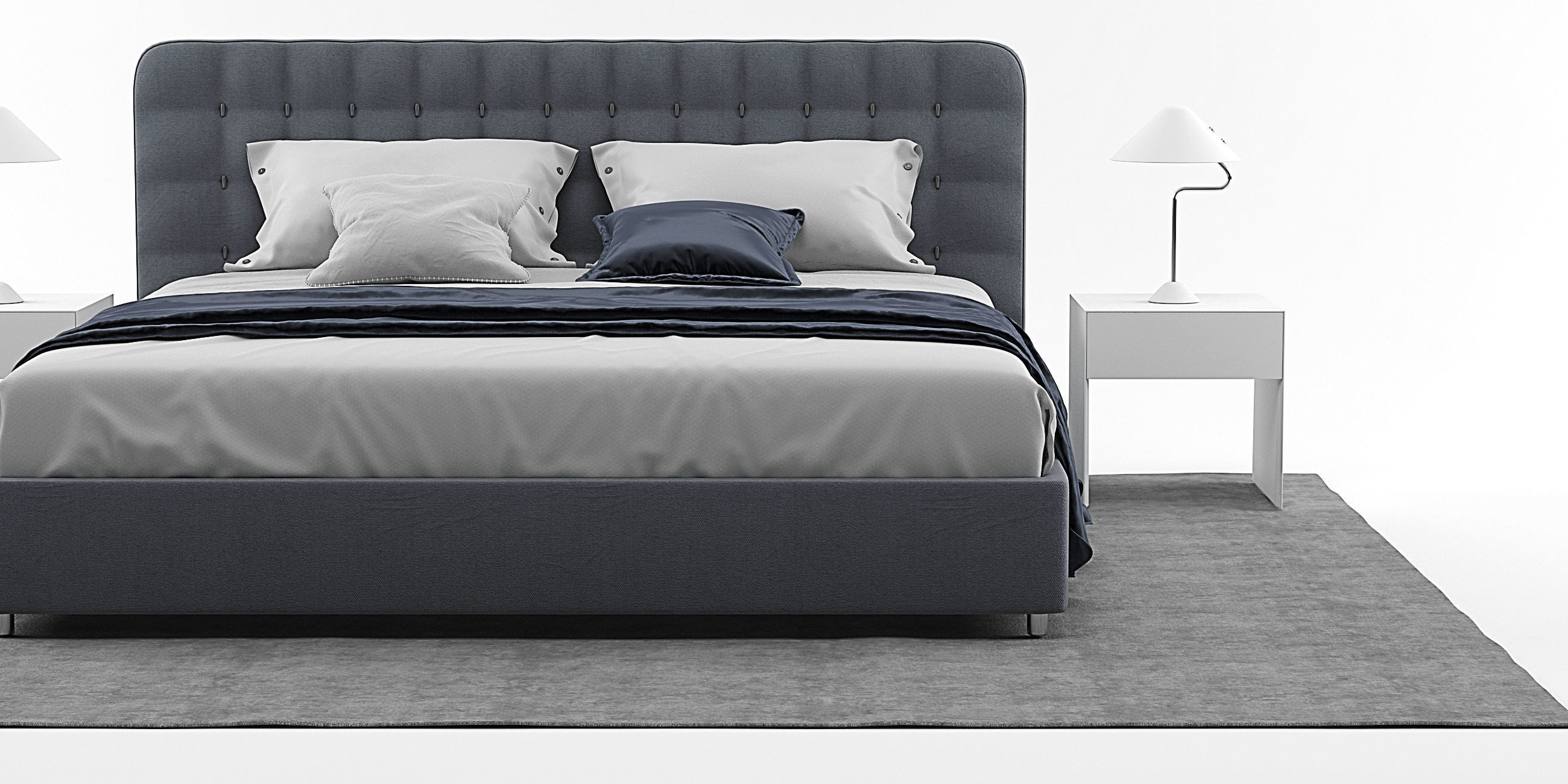 Dedalo bed by Desiree 3D model_4