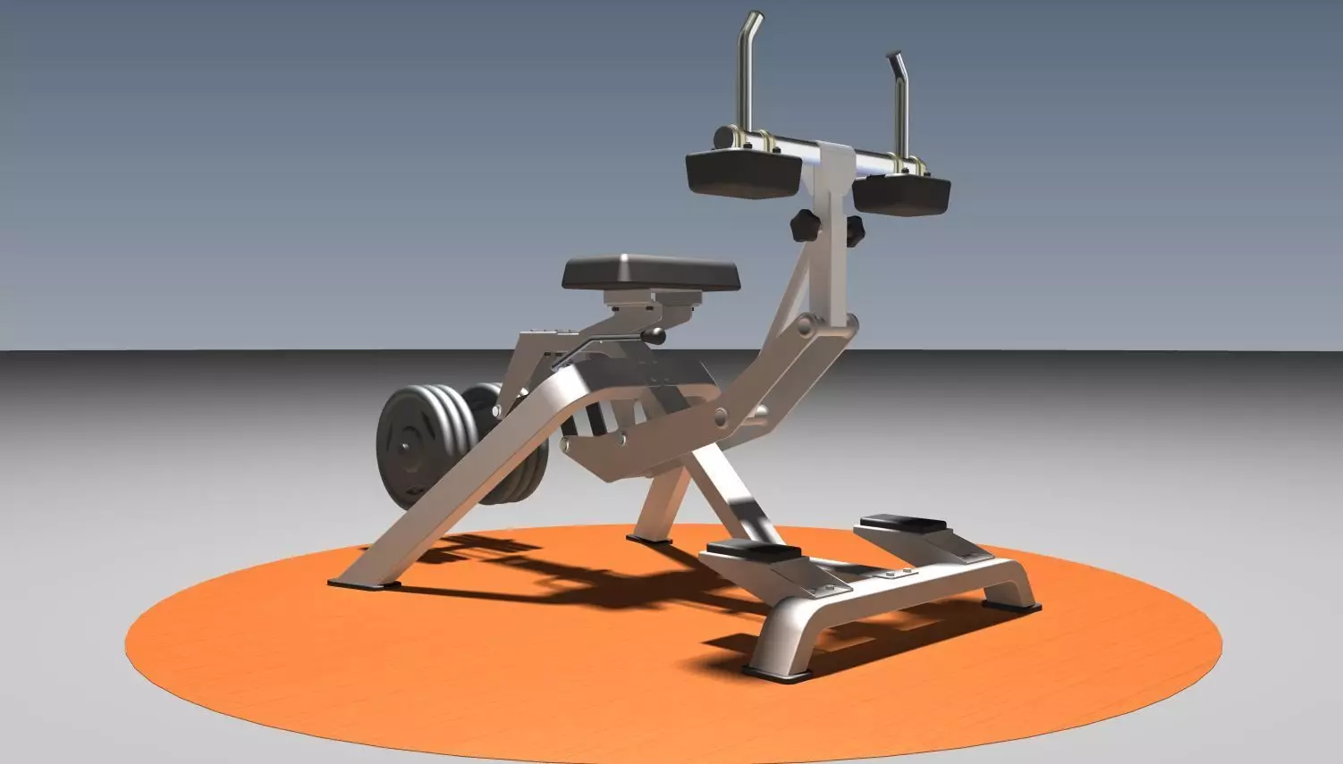 Gym-Seated calf raise Fitnees tool 3D model_0