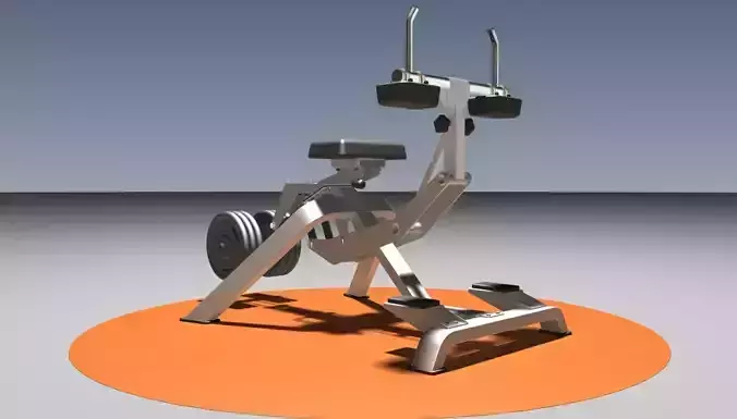 Gym-Seated calf raise Fitnees tool 3D model