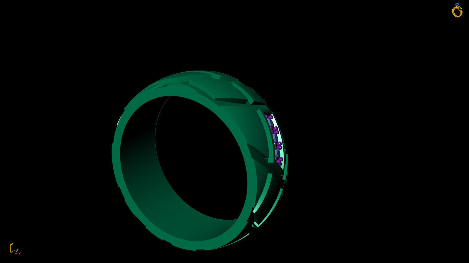 Ring Band R BA 0034 3D print model_13