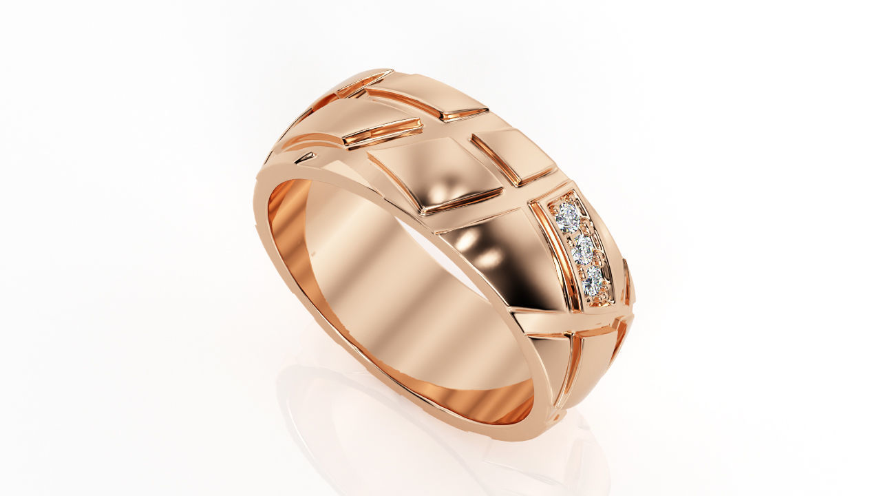 Ring Band R BA 0034 3D print model_5