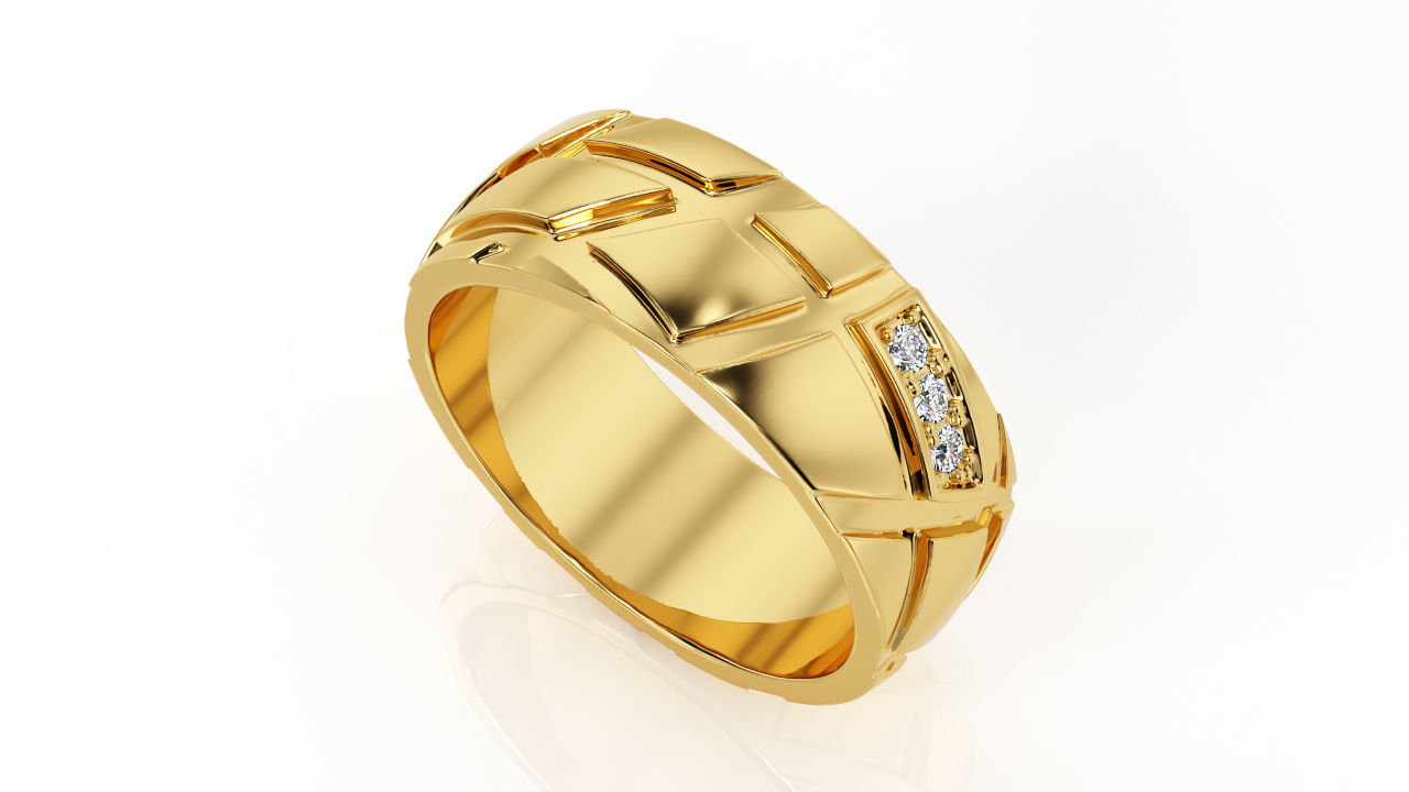 Ring Band R BA 0034 3D print model_7