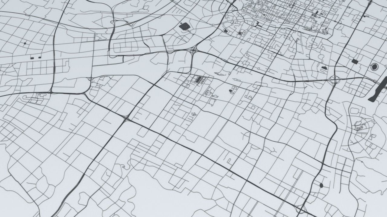 Suzhou Road Network and Streets 3D model_4