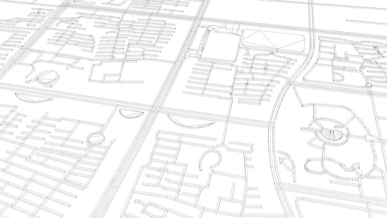 Suzhou Road Network and Streets 3D model_11