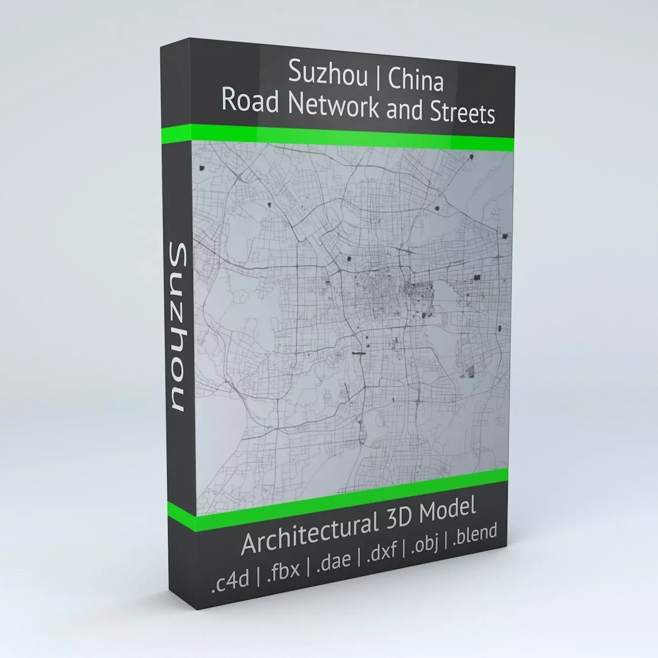 Suzhou Road Network and Streets 3D model_0