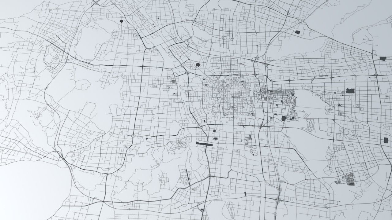 Suzhou Road Network and Streets 3D model_2