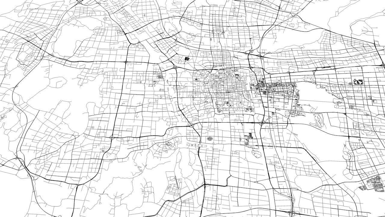 Suzhou Road Network and Streets 3D model_9