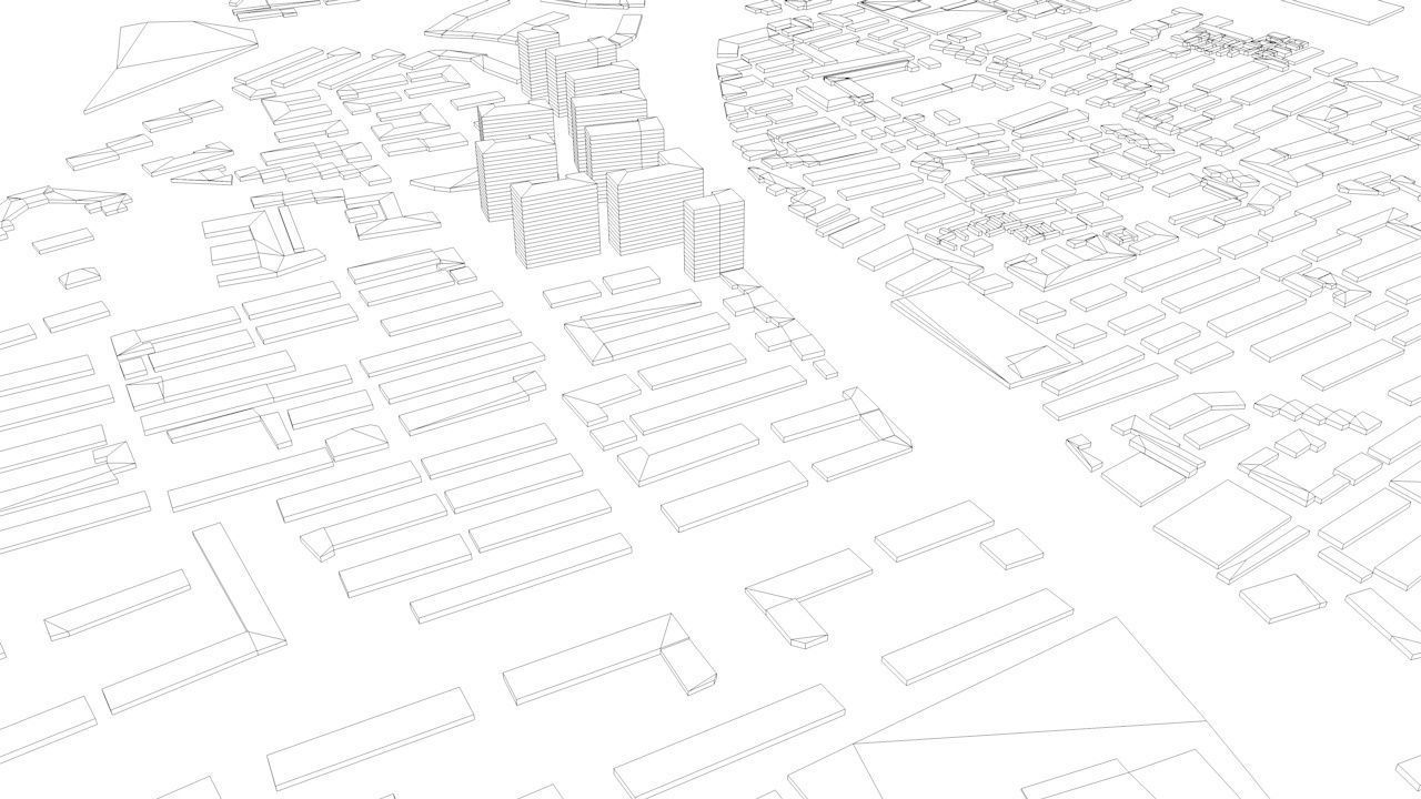 Jinan Streets and Buildings 3D model_11
