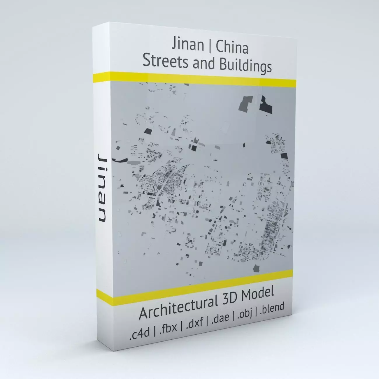 Jinan Streets and Buildings 3D model_0